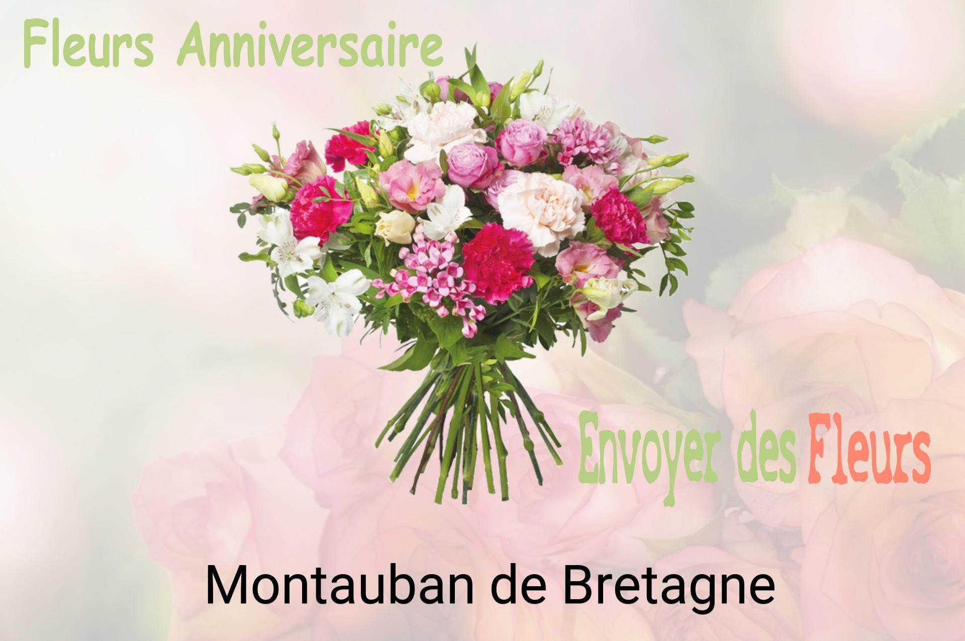 Bouquet de fleurs d’anniversaire livré à Montauban-de-Bretagne