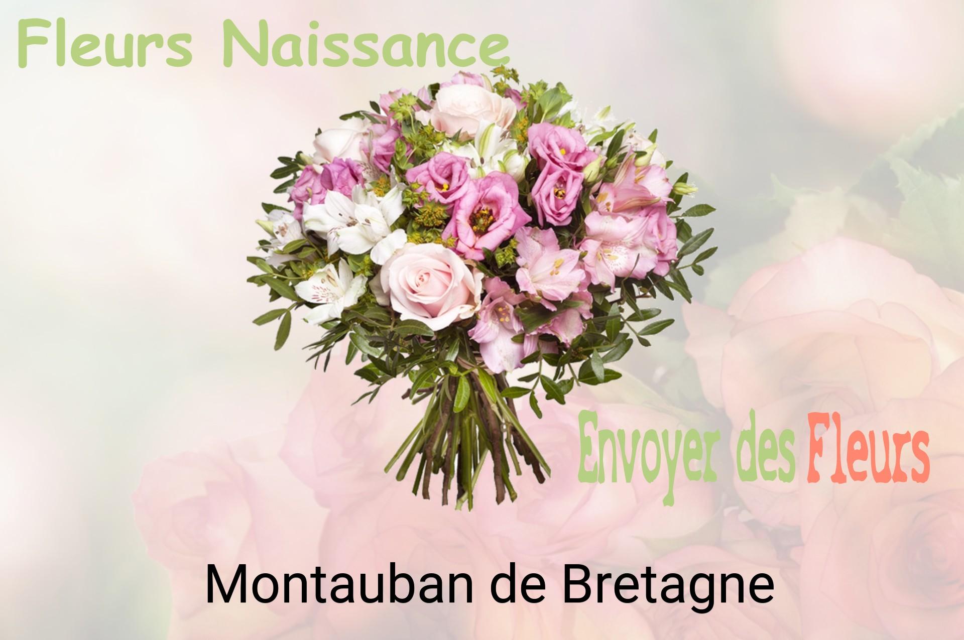 Bouquet de fleurs de naissance livré à Montauban-de-Bretagne